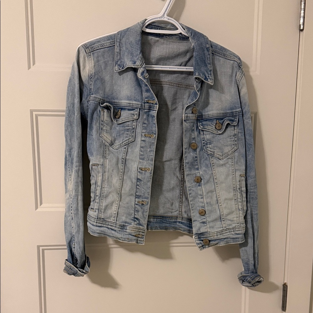 Zara Light Blue Jean Jacket